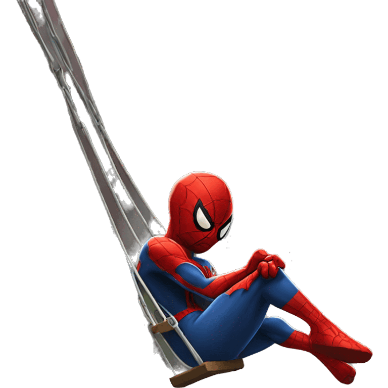 Spiderman swing in the city emoji