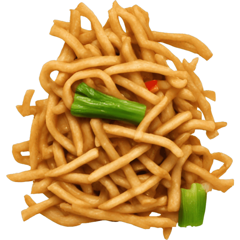 lo mein chicken with veggies emoji