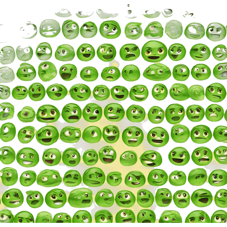 emoji with cucumber eyes emoji