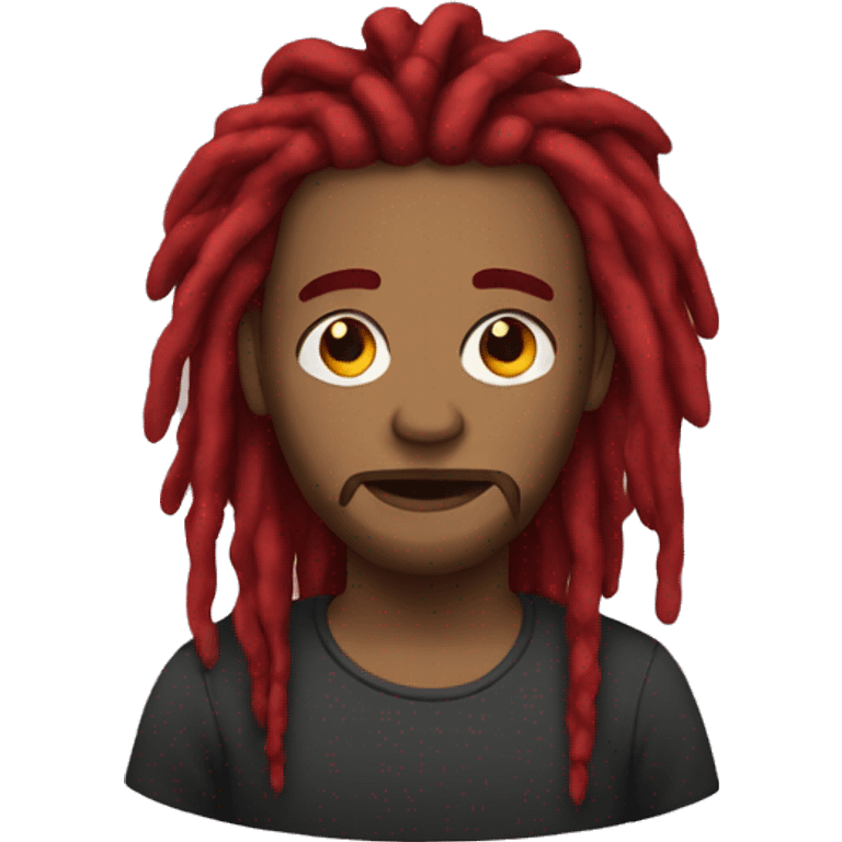 red dreadlocks emoji