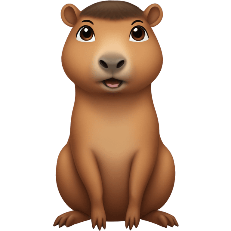 Kim kardashian as a capybara emoji