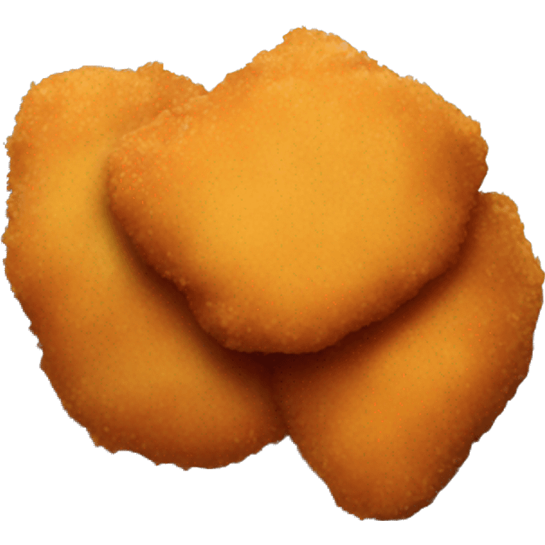 chicken nugget dipped in sweet and sour sauce emoji