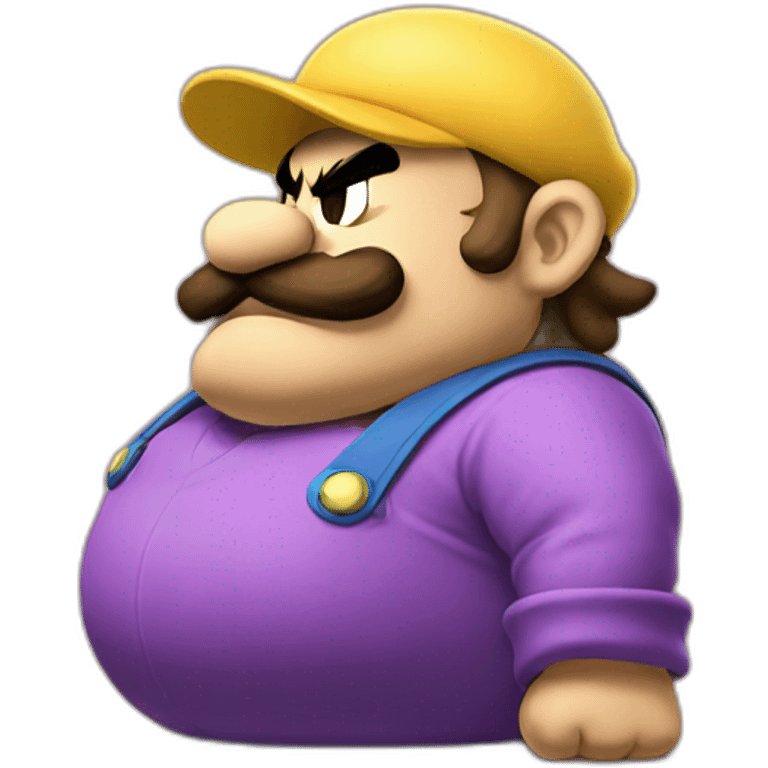 pregnant wario side view sad emoji