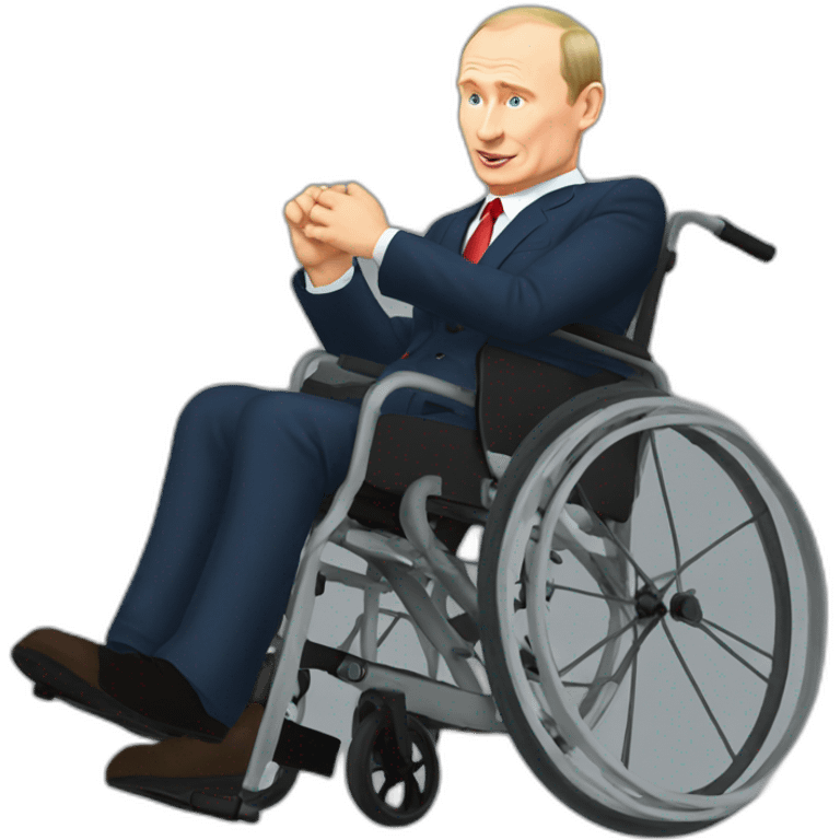 Putin falling off wheelchair emoji