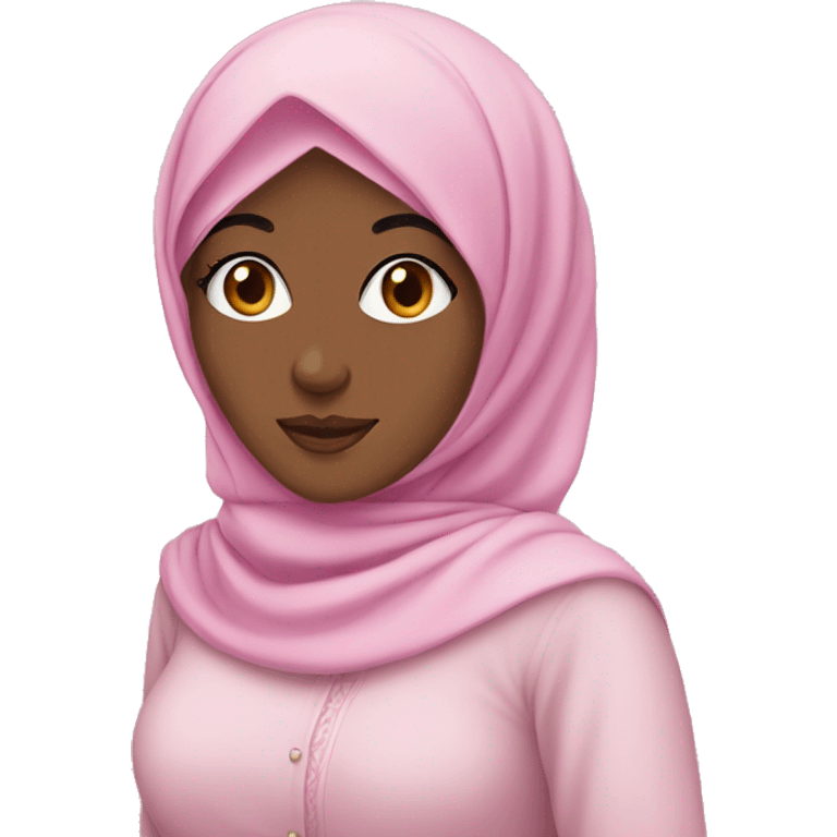 Pink themed Hijabi  emoji