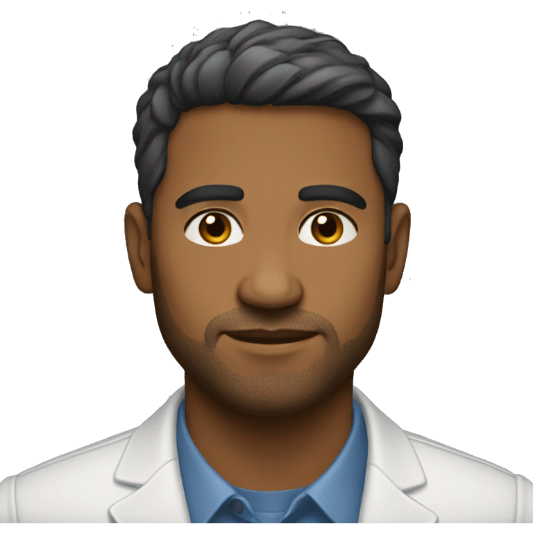 Ethnically ambiguous professional 30 year old emoji