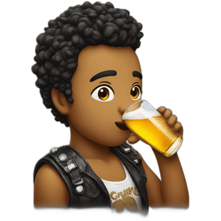 kiss singer beer emoji