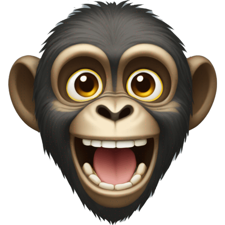 MACACO ESPERTO E SORRIDENTE emoji