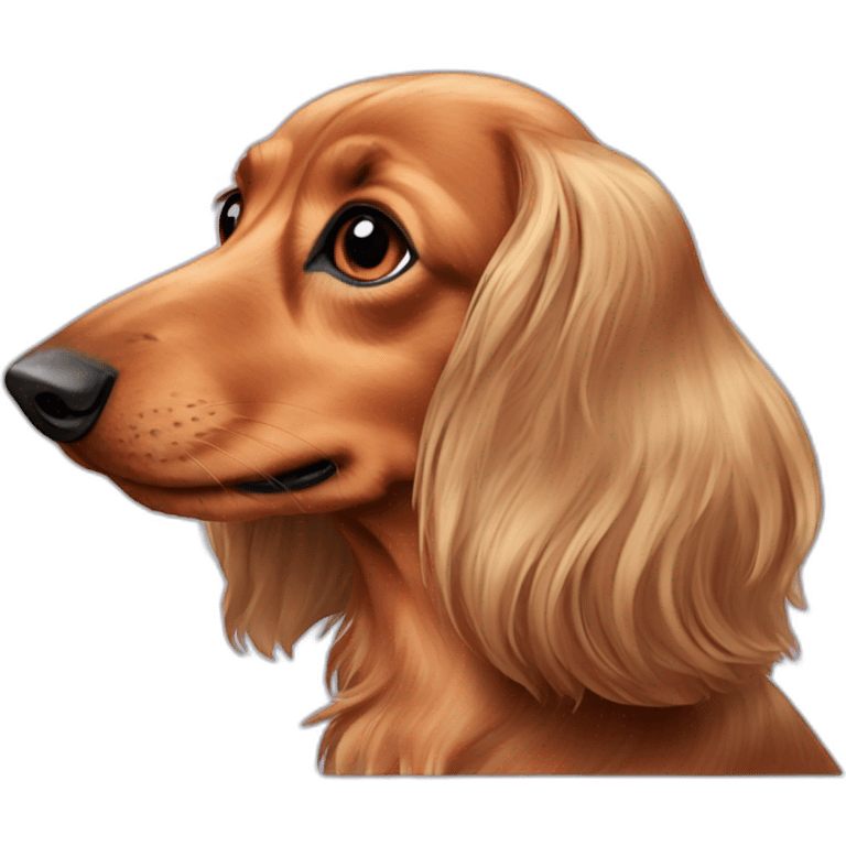 dachshund dog longhaired emoji