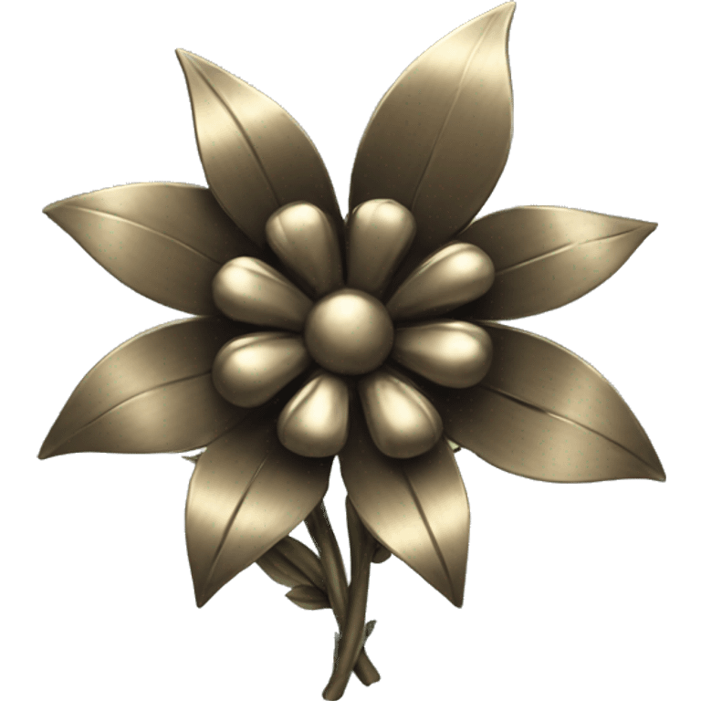 Metal flowers  emoji