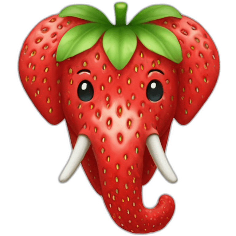 Strawberry Elephant emoji