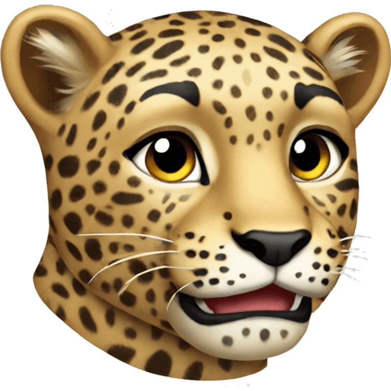 whole body leopard emoji