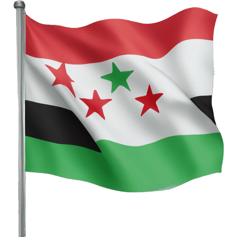 Free Syria flag emoji