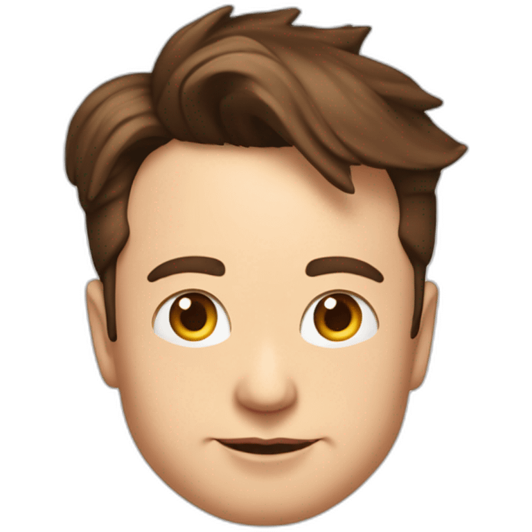 Elon musk avec des cœur dans les yeux  emoji