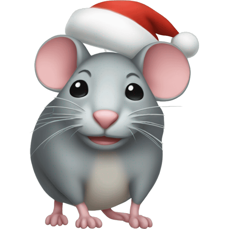 Christmas mouse emoji