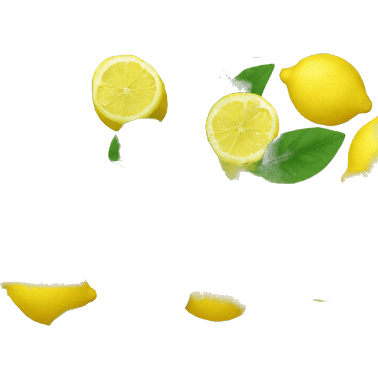 half a lemon WITH A LEAF emoji