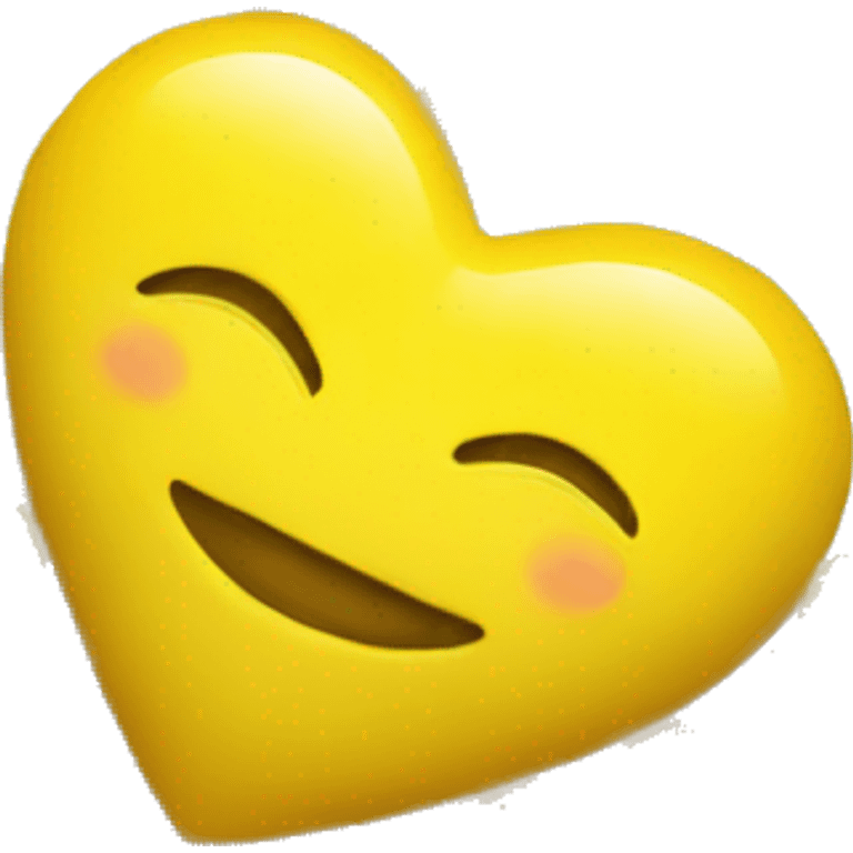 yellow heart with beads emoji