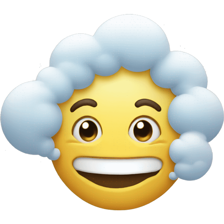 cloud smiling emoji emoji