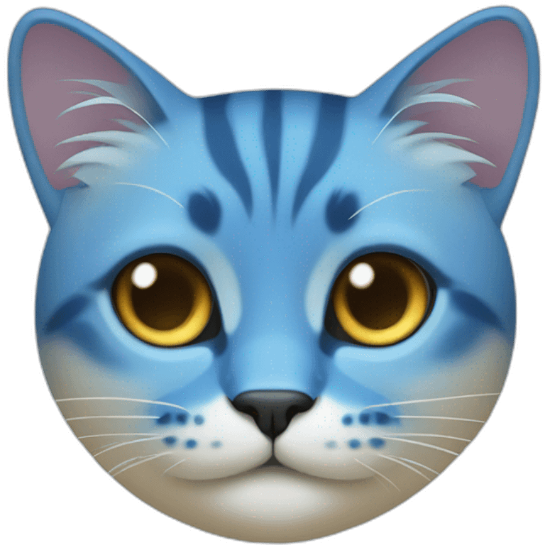 blue-gradient cat emoji