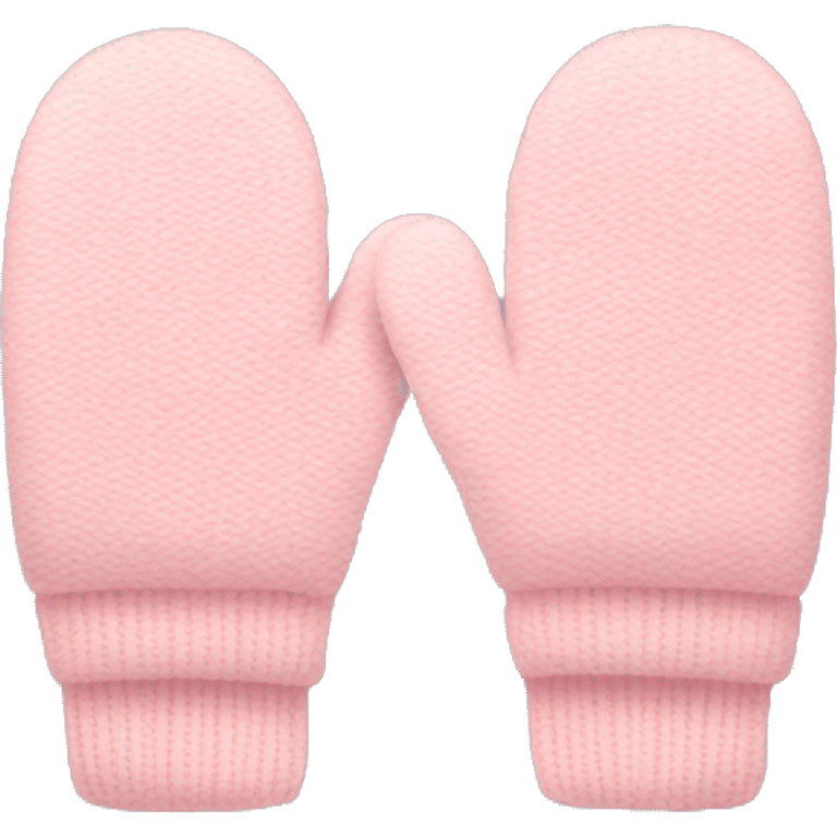 Light pink mittens emoji