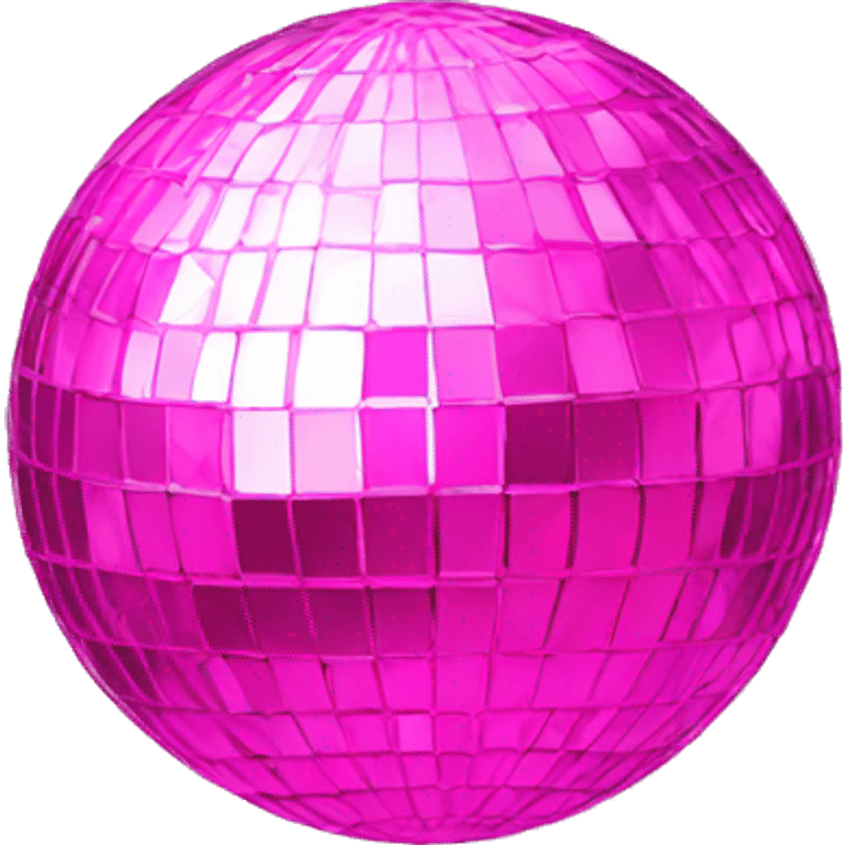 Pink disco ball emoji