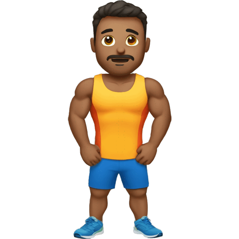 Fitness trigueño emoji