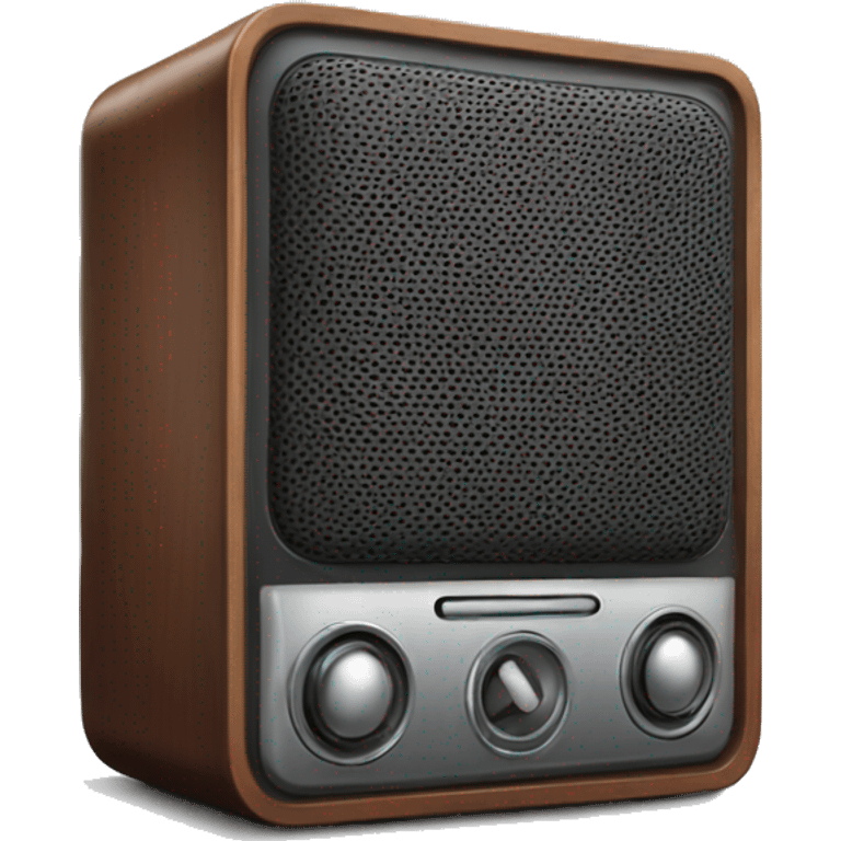 Realistic intercom loud speaker isolated.  emoji