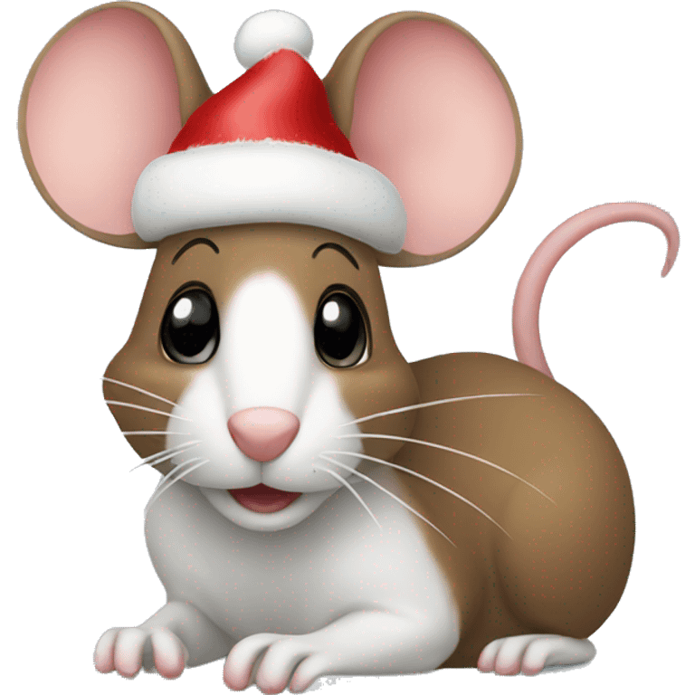 Mouse Christmas emoji