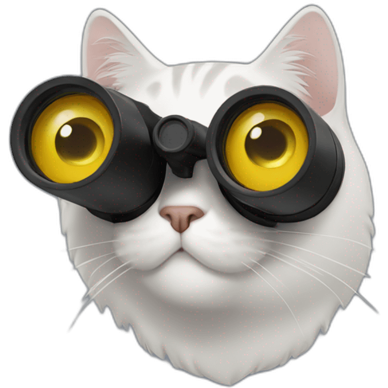 cat binoculars  emoji