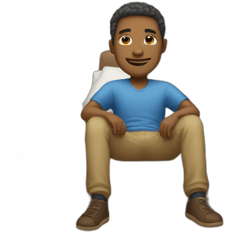 Relaxed guy emoji