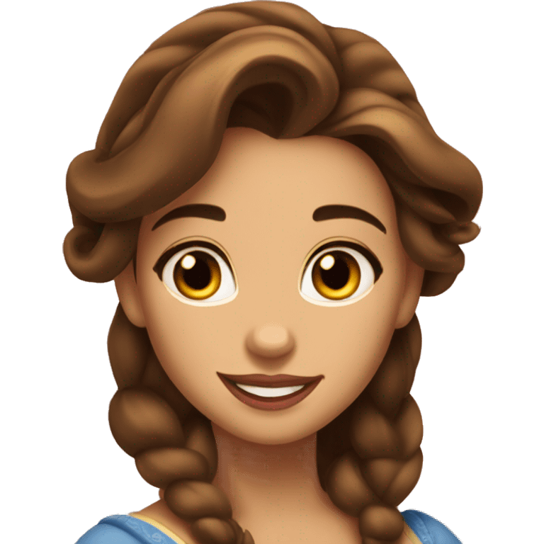 Belle beauty and the beast emoji