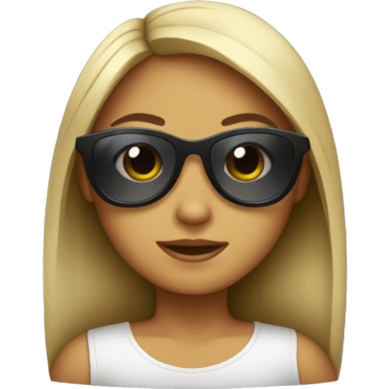 Girl with sunglasses  emoji