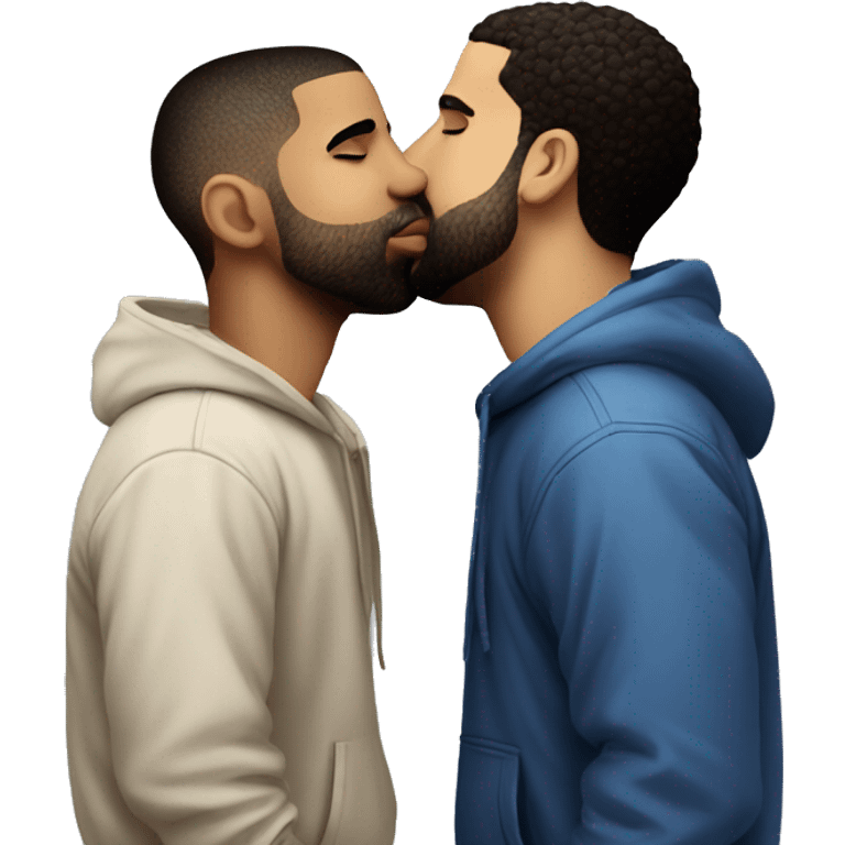 drake kissing drake kissing drake kissing drake emoji