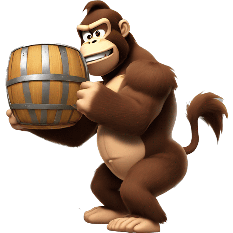 donkey kong throwing barrels  emoji