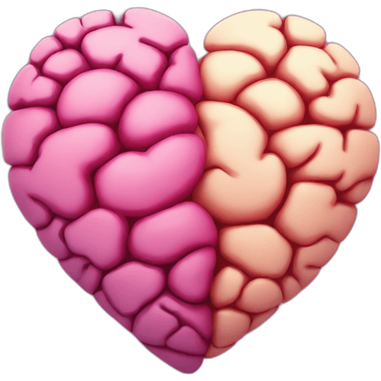 heart and brain emoji