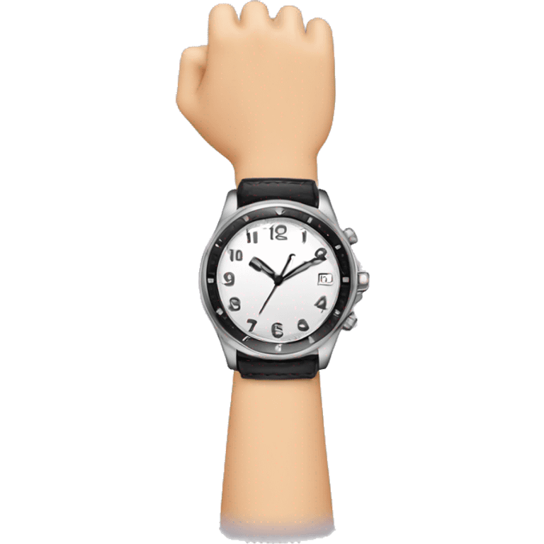 Closed wrist with watch emoji