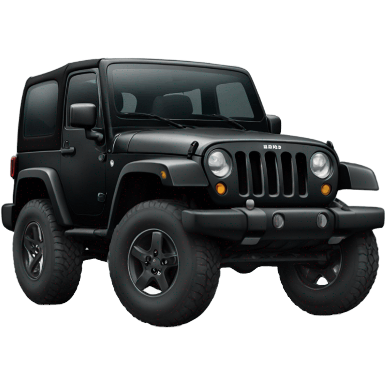 black jeep wrangler emoji