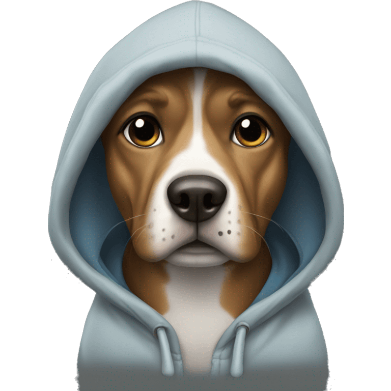 Dog in hoodie emoji