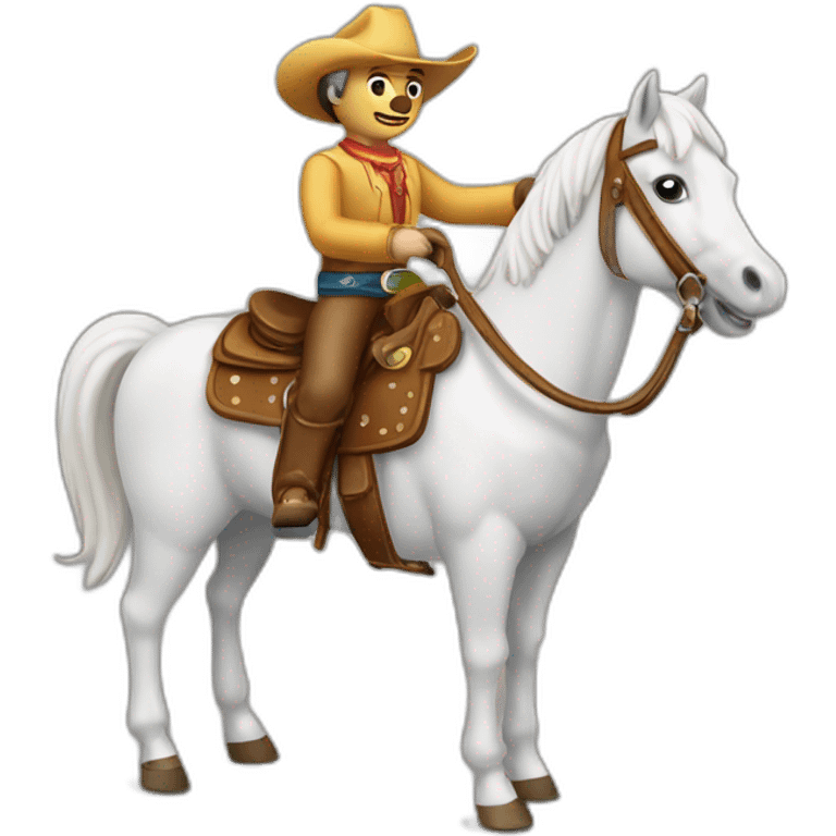 cowboy toy horse emoji