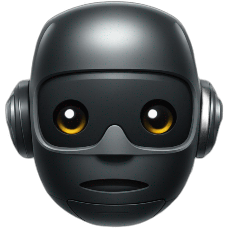 cute black robot emoji