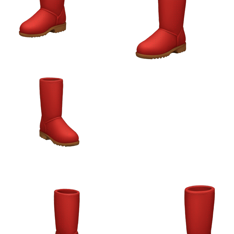 Red Ugg boots emoji