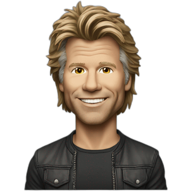 Hyper-realistic-jon bon jovi emoji