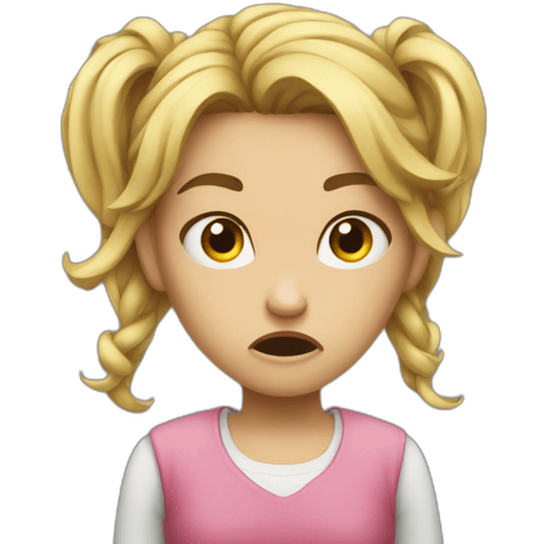 Girl angry emoji