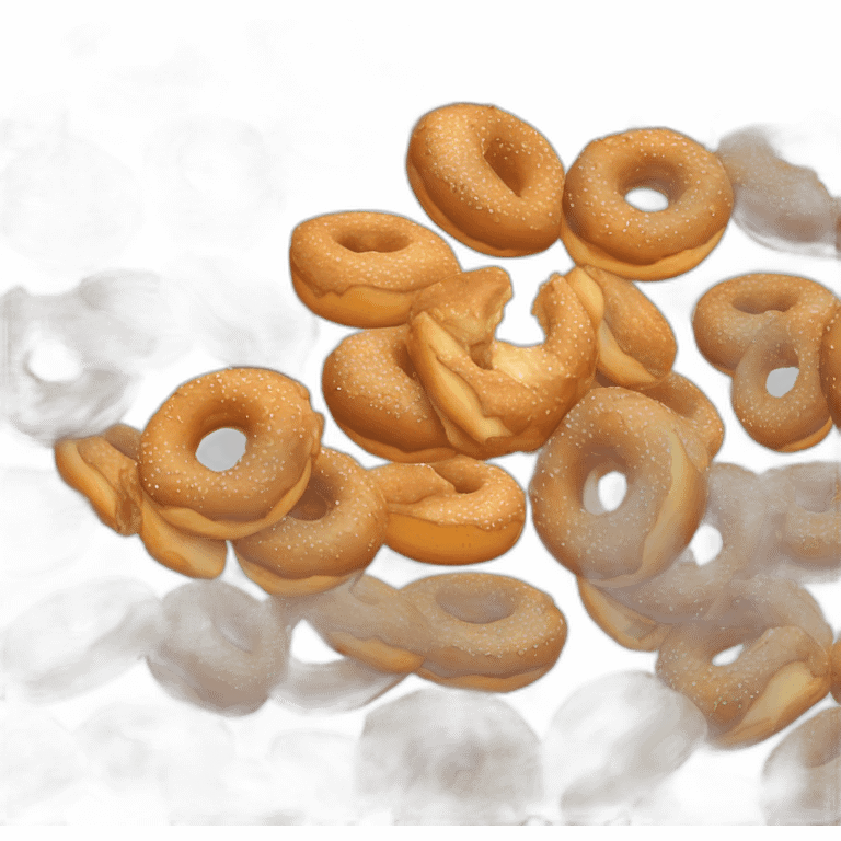 Doughnuts that look like they are about to fall apart emoji