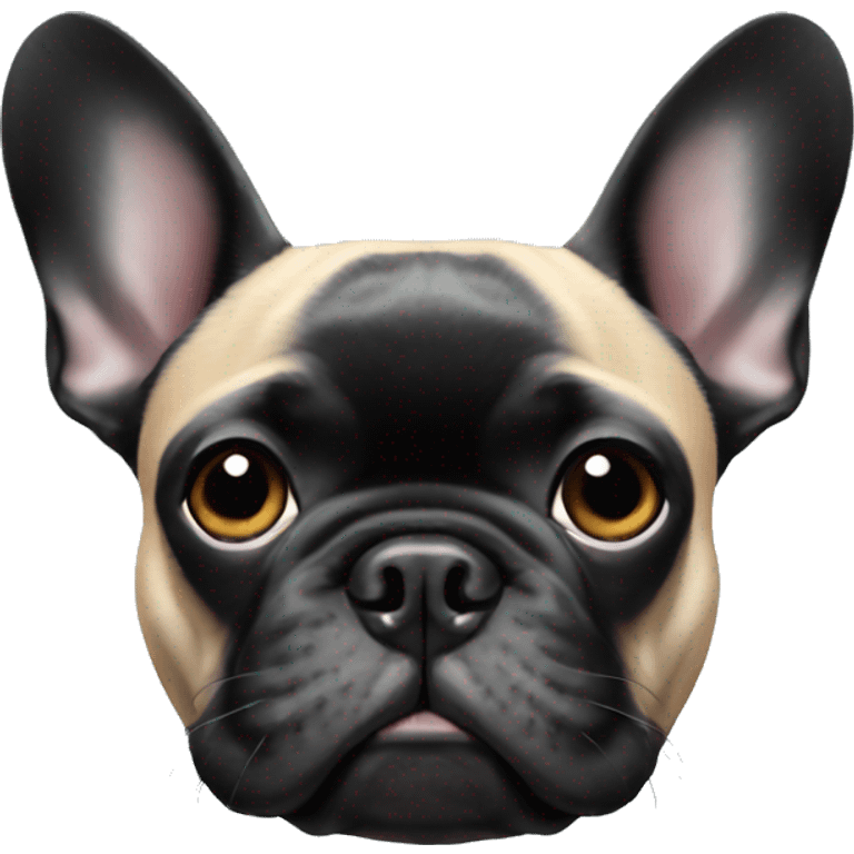 Black French bulldog emoji