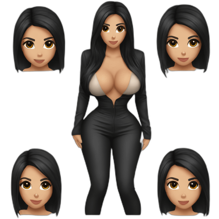 Fesse de Kim kardashian emoji