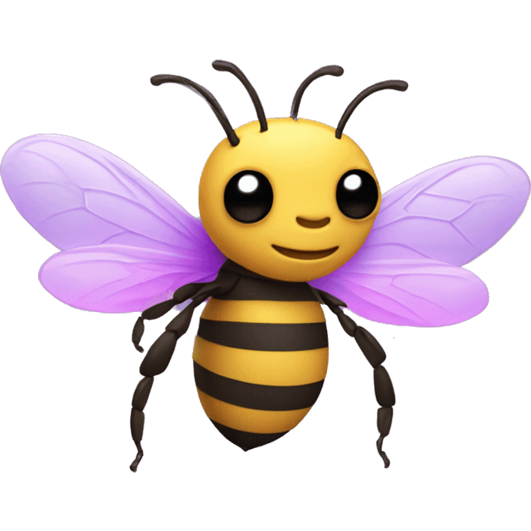 Bee wearing pink purple sweater  emoji