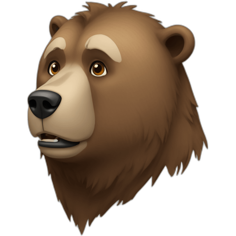 Grizzlybear confused emoji