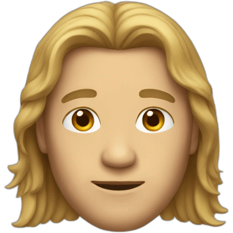 Man with long hair emoji