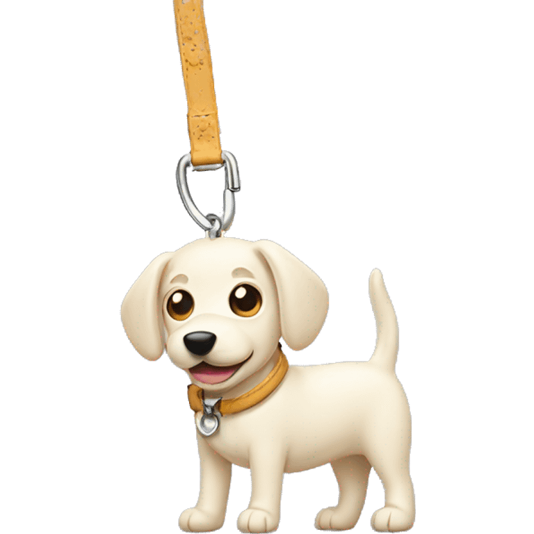 A cream dog lead emoji